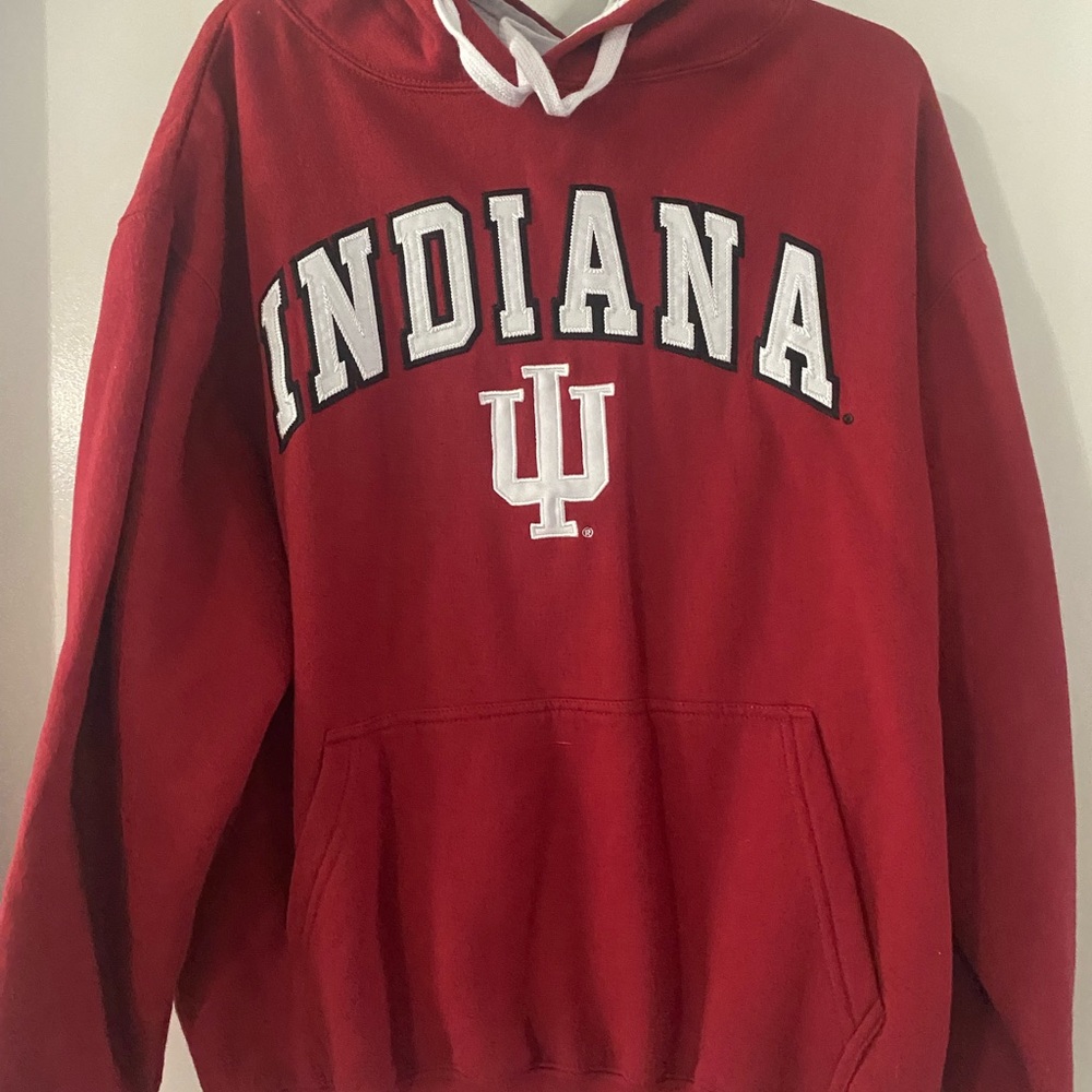Vintage Indiana University Red Hoodie year 1995
